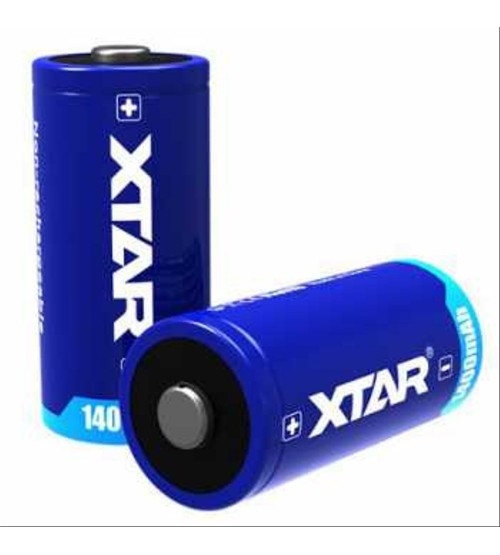 Xtar CR123A Baterai Li-ion 1400mAh Battery 3V